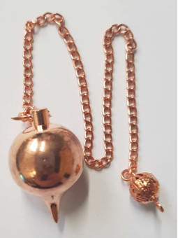 Bronze Metallkugel Pendel 3 cm mit Kette