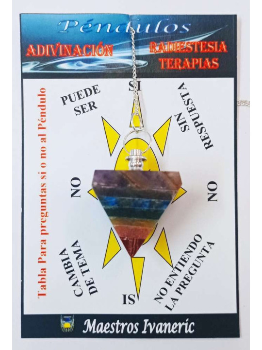 Chakra Pyramide Mineral Pendel 3 x 3 cm
