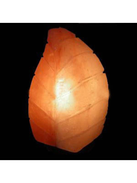 Handgefertigte Salzlampe in Blattform, von 2 bis 4 kg