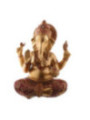 Ganesh Figur, Rot und Gold 19cm