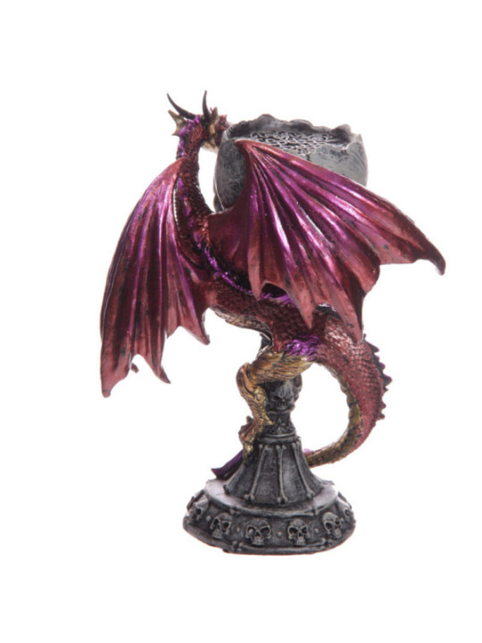 Rötlich-fliederfarbener Drachen-Kerzenhalter-Kelch, Dark Legend