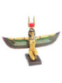 Ägyptische goldene Isis Figur mit ausgestreckten Flügeln.  25 cm breit