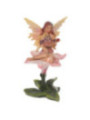 Fee auf Blume sitzend. 11 cm hoch x 11,5 cm breit.