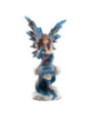 Blaue Fee sitzend, 9 cm x 5 cm