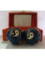 Chinesische blaue Kugel Gesundheit Ball, Yin-Yang-Symbol