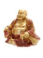 Glücklich Buddha Figur mini Rote Robe. 4 cm hoch x 4 cm breit