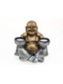 Harz Buddha 15 x 15 cm Kerzenständer