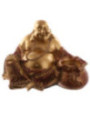 Roter und goldener chinesischer Buddha mit Kerzenständer Sack. 10 cm hoch x 16 cm breit