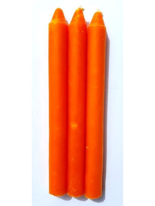 Kunsthandwerkliche Orange getaucht Kerze