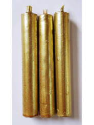 Goldene Kerze 15cm x 1,5