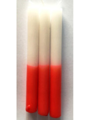 Spezial Esoterik Kerze 11 Cm Rot-Weiß