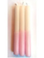 Esoterisch Spezialles 11 Cm Rosa-Weiß Kerze