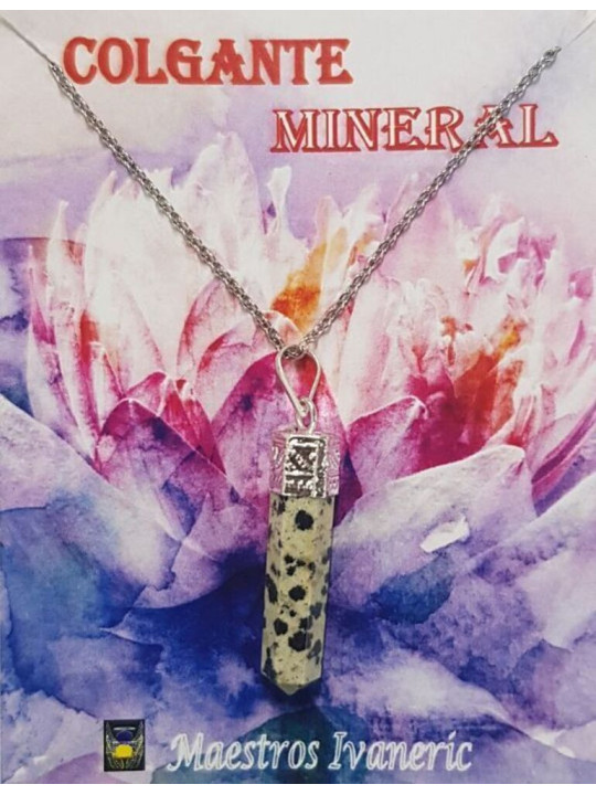 Dalmatiner Jaspis Mineral Spitze Anhänger 3-4cm