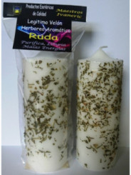 Legitime Kräuter- und Aromakerze Ruda