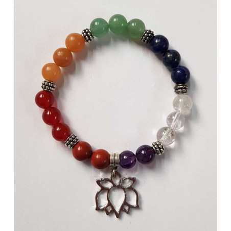 Handgefertigtes Zweckarmband mit Lotusblume