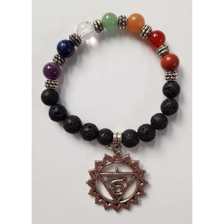 Handgefertigtes Zweck Armband Chakra Symbol