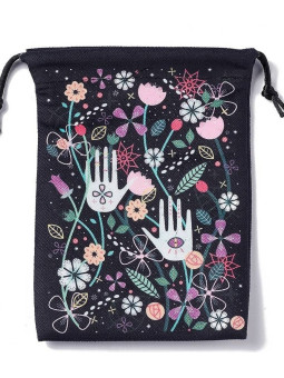 Tarot Blume Aufbewahrungstasche 18cm X 14cm