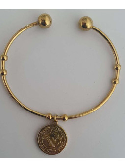 Goldenes Edelstahlarmband Handgefertigt von Purpose San Benito