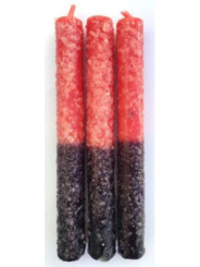 Schwarz-rote Salzkerze