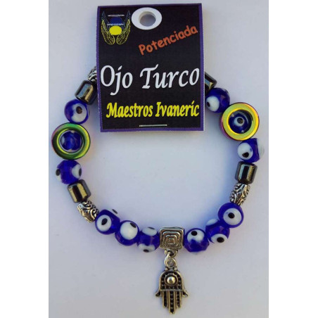 Handgefertigtes Armband Türkisches Auge Zweck