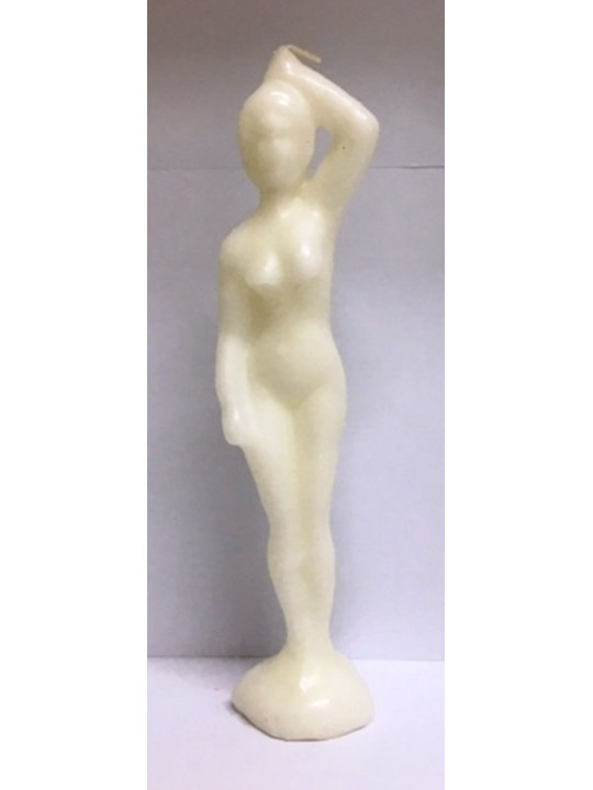 Große Weiße Frau Kerze 19cm