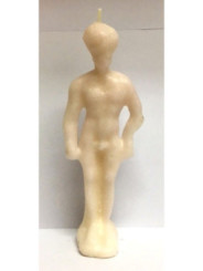 Große Weiße Mann Kerze 19cm