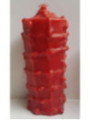 Thousand Knots Rote Kerze. 6 x 15 Zentimeter