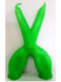 Große grüne Schere Kerze. 18 Zentimeter
