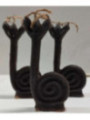 Schwarze Santeria-Schnecken-Kerze