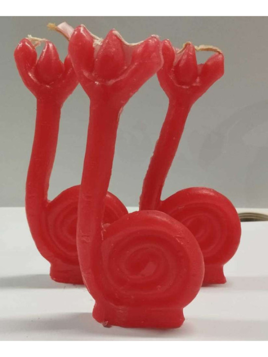 Rote Santeria-Schnecken-Kerze