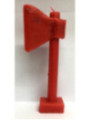 Rote Axt Kerze. 20 Zentimeter
