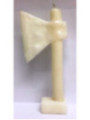 Weiße Axt Kerze 20 Zentimeter