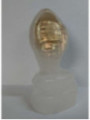 Weiße Kobra. 15 cm hoch x 8 cm Basis