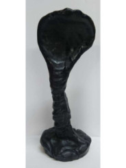 Schwarze Kobra Kerze 23cm x 10cm