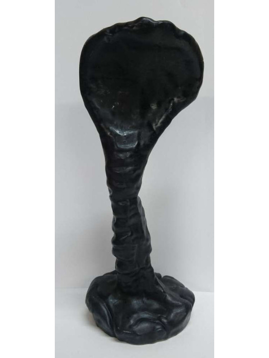 Schwarze Kobra Kerze 23cm x 10cm