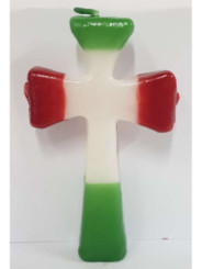 St.-Georgs-Kreuz Kerze 3 Dochte. 15,5cm