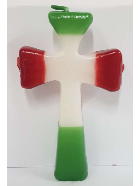St.-Georgs-Kreuz Kerze 3 Dochte. 15,5cm