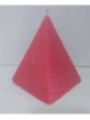 Rote Pyramide Kerze, 10cm Basis x 13cm Höhe, Straßenöffner Liebe.