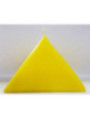 Gelbe Pyramidenkerze, 10cm Basis x 7,5cm Höhe, Geldöffner