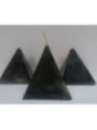 Kleine Pyramidenkerze, schwarz, 6cm Basis x 7cm Höhe, Anti-Negativitäten Straßenöffner