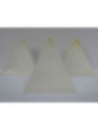 Kleine Pyramidenkerze, weiß, 6cm Basis x 7cm Höhe, Stumpenöffner