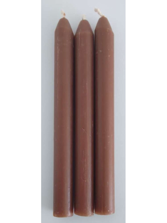 Braune Artisan-Kerze 15cm