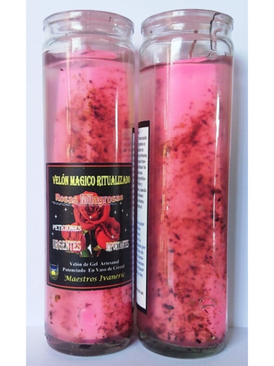 Magische Gel-Kerze, Miracle Roses