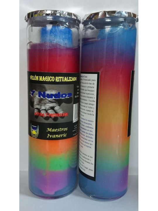 Magische Gel-Kerze, 7 Knoten, Hilfe Lamp, Schutz