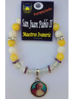 Handgefertigtes Mystik-Armband Heiliger Johannes Paul II