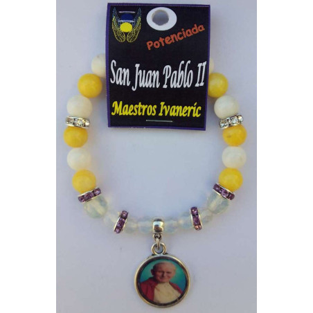 Handgefertigtes Mystik-Armband Heiliger Johannes Paul II