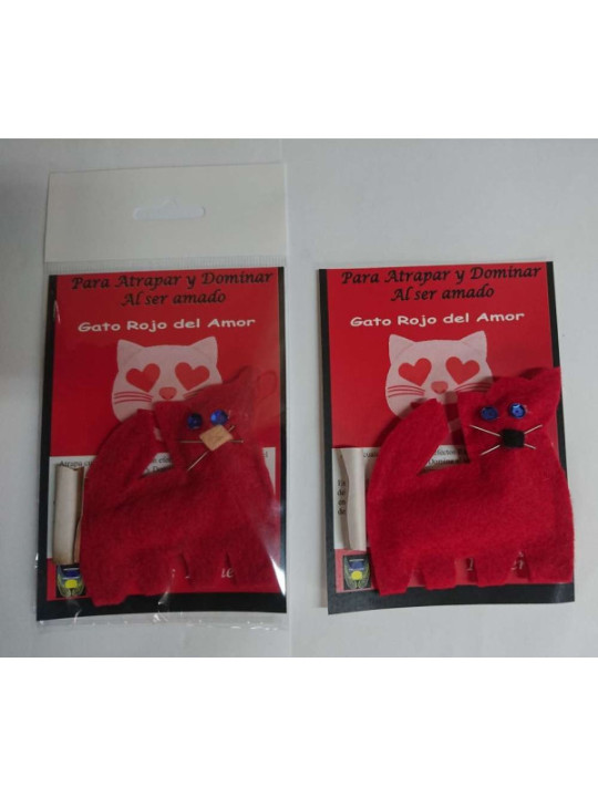 Rote Katze Fetisch Amulett, Fangen Lamp, Beherrschen