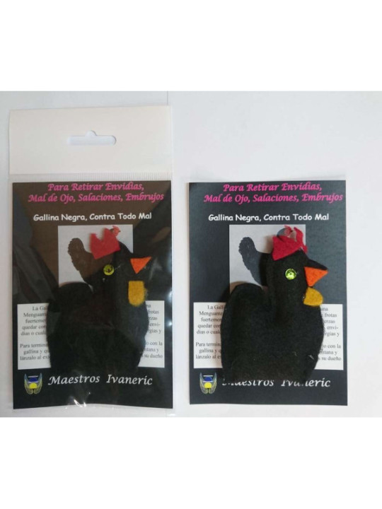 Schwarze Henne Fetisch Amulett, gegen Salationen
