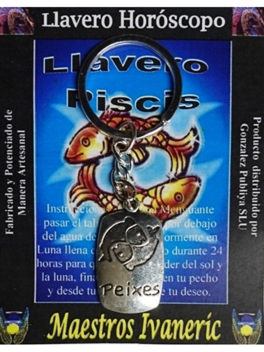 Metall Handgemachte Schlüsselanhänger Fische Horoskop