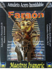 Handgefertigter Talisman aus Edelstahl, Pharao, Beschützer der Geheimnisse